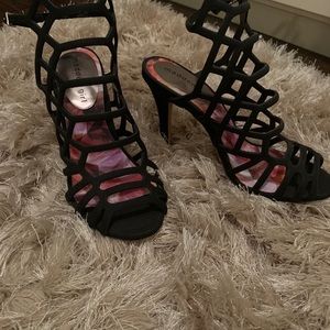 Madden Girl Strappy Black Sandals